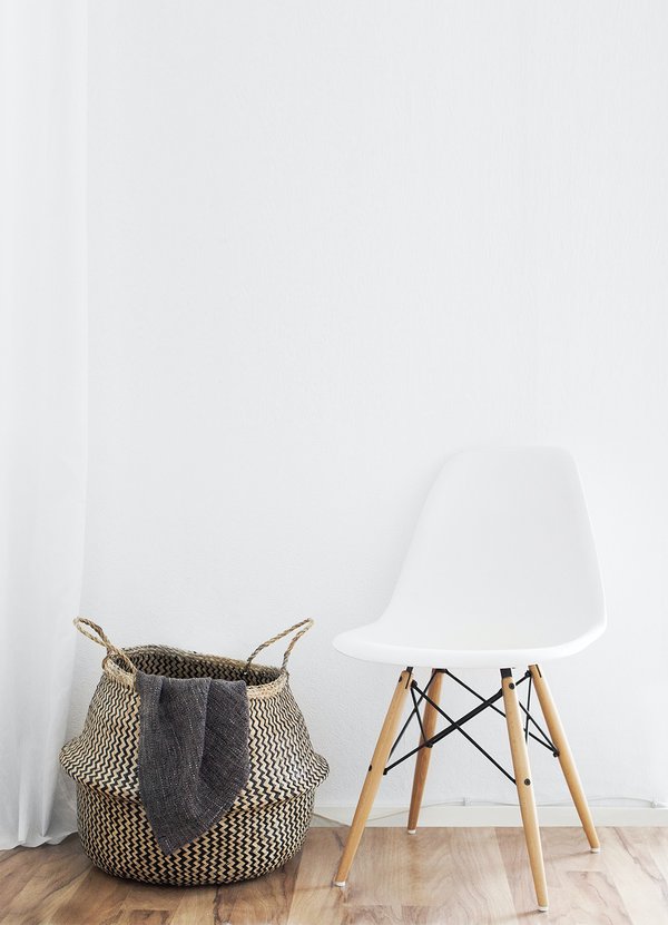 Chair white wood